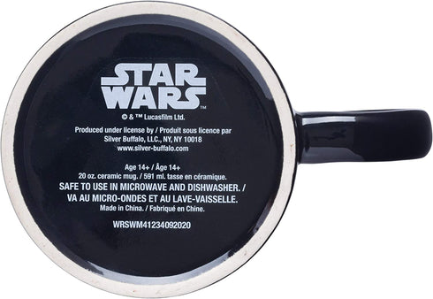 Silver Buffalo Star Wars The Mandalorian The Child Stands Ceramic Coffee Mug, 20-Ounces