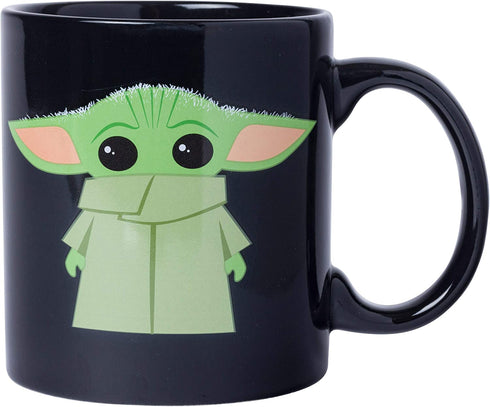 Silver Buffalo Star Wars The Mandalorian The Child Stands Ceramic Coffee Mug, 20-Ounces