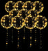 LED Balloons 10 Pack, Light Up Balloons 20 Inches Clear Helium Bobo Balloons, Glow Bubble Balloons with String Lights for Valentines Day Halloween Christmas Wedding Birthday Party Decoration
