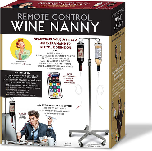"Wine Nanny" Prank Gift box - Perfect Gag Gift for Funny White Elephant