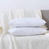 DOWNCOOL 100% Cotton Stuffer Throw Pillow Insert, Rectangle Down and Feather Filled Decorative Bed Sofa Insert, 12x24 Inch, White