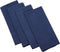 Homaxy Premium Microfiber Waffle Weave Kitchen Towels, 16 x 28 Inch Ultra Absorbent and Solid Color Dish Towels, 4 Pack, Navy Blue
