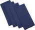 Homaxy Premium Microfiber Waffle Weave Kitchen Towels, 16 x 28 Inch Ultra Absorbent and Solid Color Dish Towels, 4 Pack, Navy Blue