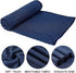 Homaxy Premium Microfiber Waffle Weave Kitchen Towels, 16 x 28 Inch Ultra Absorbent and Solid Color Dish Towels, 4 Pack, Navy Blue