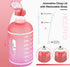 KEEPTO 1 Gallon Water Bottle with Straw-Motivational Water Jug with Time Marker