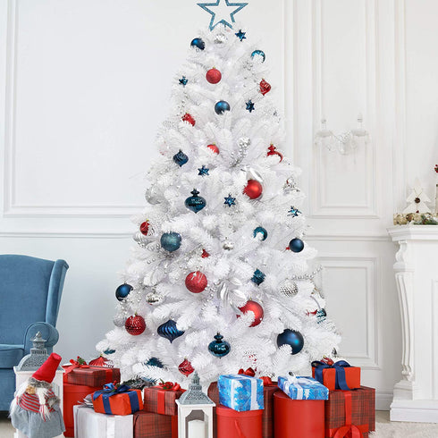 KI Store 20ct Blue Christmas Balls Shatterproof Christmas Tree Decorations Large Tree Ornaments for Holiday Wedding Party Decoration, Tree Ornaments Hooks Included 3.15