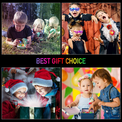 Led Light Up Toys 68Pcs Party Favors for Kids Adults, Glow in the Dark Party Supplies include 40 Finger Lights, 8 Jelly Rings, 7 Light Up Animals Rings, 5 Led Glasses, 4 Bracelets, 4 Led Crystal Necklaces