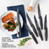 Granitestone Nutriblade 6-Piece Steak Knives with Comfortable Handles, Stainless Steel Serrated Blades Dishwasher-safe and Rust-proof Steak Knife For Home and Restaurant Use As Seen On TV