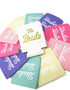 BRIDE'S BABES Bachelorette Party Can Sleeves - 11 Pack Insulated Neoprene Drink Holders for Regular Cans Bottles | Decorations, Supplies & Favors (Retro Rainbow)