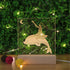 SYWAN 2Pack 6 inch Wood Rectangle Display Pedestal,Wooden Rectangle Led Lights Display Base for Acrylic and Plexiglass,Wood Night LED Light Lamp Base