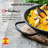 Machika Enameled Steel Skillet, Non Stick Paella Pan, Perfect for Camping and Outdoor Cooking, Rust Proof Coating 10 inch (26 cm)
