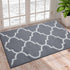 OLANLY Indoor Door Mat, 20x32, Non-Slip Absorbent Resist Dirt Entrance Rug, Machine Washable Low-Profile Inside Floor Mat Door Rugs for Entryway, Grey Trellis