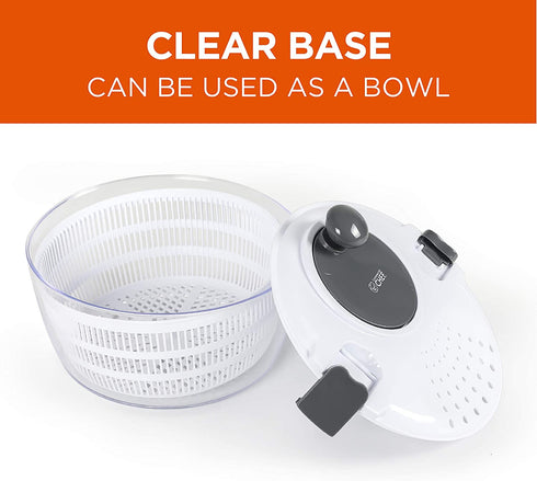 Commercial Chef Salad Spinner BPA Free, Wash and Dry Lettuce and Vegetables
