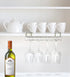 Ybmhome Under The Shelf Mug Cups Wine Glasses Metal Storage Hanging Holder Rack, for Kitchen Pantry Cupboard Chrome 2213 (1)