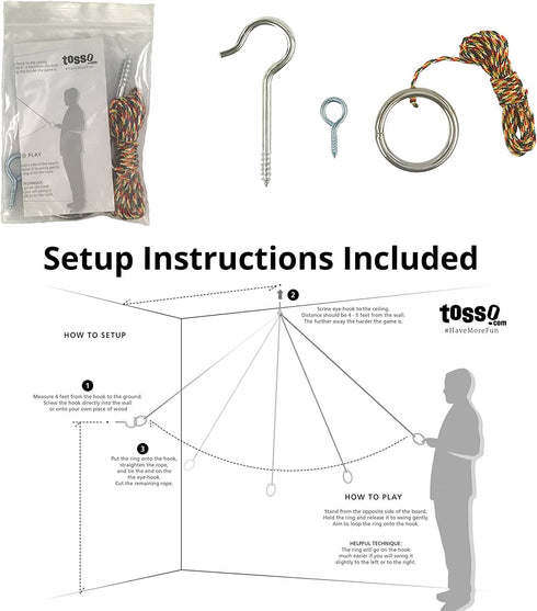 DIY Hook and Ring Game (Hardware Only)