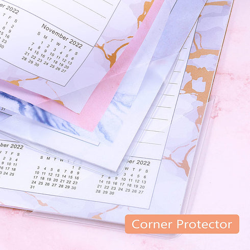 2022 Desk Calendar - Desk Calendar 2022, Monthly Calendar 2022, 17" x 12" Calendar 2022 January 2022 - December 2022, 2022 Calendar Desk with Large Ruled Blocks, Colorful Marble