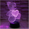 Night Light 3D lamp 7 Colors Changing Nightlight with Smart Touch & Remote Control 3D Night Light for Kids or as Gifts for Women Kids Girls Boys (Teddy Bear)