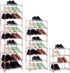 Xerhnan 10-Tier Stackable Small Shoe Rack, Lightweight Shoe Shelf Storage Organizer for Entryway, Hallway and Closet (Pink)