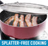 Splatter Screen for Frying Pan - Stops Almost 100% of Hot Oil Splash - X Large 15.5" Stainless Steel Grease Guard Shield and Catcher- Keeps Stove and Pans Clean & Prevents Burns When Cooking by Zulay