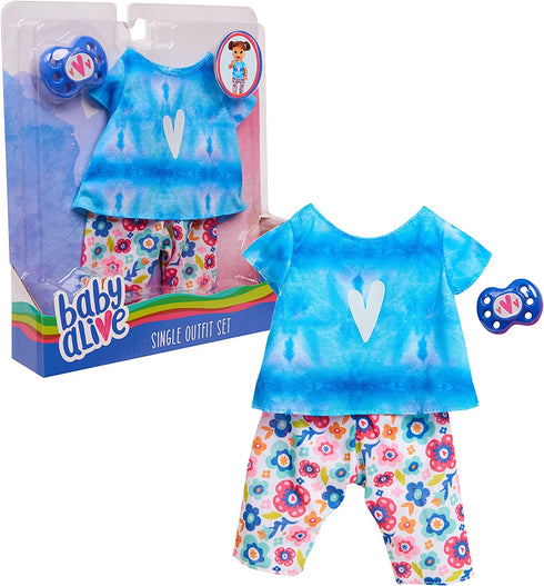 Baby Alive Single Outfit Set, Tie Dye Tee, by Just Play