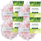 EcoTools EcoPouf Dual Cleansing Pad, Multipurpose Gentle Cleansing Body Scrubber, 2-In-1 Bath Sponge, Exfoliating for Shower & Bath, Recycled Netting, Vegan & Cruelty-Free, Pink, 4 Count