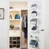 Over The Door Purse Organizer & Storage (2Pack) Handbag Organizer with 6 Easy Access Deep Pockets - Durable Metal Hooks, Handbag Organizer with Clear Pockets -Ideal for Scarf, Umbrella/Accessories Etc