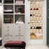 DAMAHOME Over The Door Shoe Organizer 22 Breathable Large Pockets Hanging Shoes Rack Closet Storage Holder with 4 Metal Hooks for Men Women Kids Nursery Organizer, Gold Modern Pattern, 67?x23?