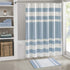 Madison Park Reversible Spa Rug 100%-Cotton Striped Ultra Soft Water Fast Bath Non-Slip Absorbent Quick Dry Mats for Tub, Shower Room, and Bathroom, 20"x30", Blue (MP72-6210)