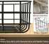 Tymvic Wire Baskets for Storage Pantry Black(12.5x9x3.5inch) Set of 2 Metal Bins Storage Baskets for Pantry Organization and Storage,Metal Basket for Living Room,Bedroom,Kitchen,Bathroom,Pantry Room