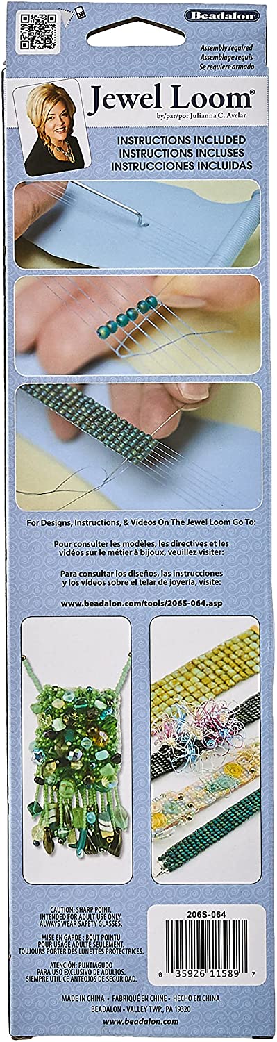Beadalon Jewel Loom Kit: Beading Loom, Needle, Threader, Pouch