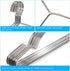 GOSKEY 10 Pack Stainless Steel Coat Hangers Metal Wire Hangers Heavy Duty Hangers, Space Saving Clothes Hangers 16.5in Ultra Thin Clothes Hangers