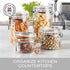 Oggi Clear Canister Food Storage Container Set, 4-Piece