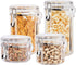 Oggi Clear Canister Food Storage Container Set, 4-Piece