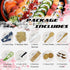 MOLAD 18 Pcs Sushi Making Kit For Beginners, Bamboo Sushi Mat, All In One Sushi Bazooka Maker with Bamboo Mats, Bamboo Chopsticks, Paddle, Sushi Knife, Chopsticks Holder, DIY Sushi Roller Machine