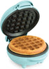Nostalgia MWF5AQ MyMini Personal Electric Waffle Maker, 5-Inch Cooking Surface, Hash Browns, French Toast, Grilled Cheese, Quesadilla, Brownies, Cookies, Aqua