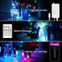 Halussoer Smart Fairy String Lights, 32.8Ft 66Led Fairy Lights Plug in, Music Sync App Control Twinkle Lights with Remote, RGB Firefly Lights for Bedroom Room Party Birthday Patio Christmas Decor