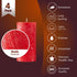 SPAAS Rustic Red Pillar Candles - 2.7" X 5" Decorative Candles Set of 4 - Clean Burning and Dripless Unscented Rustic Pillar Candles for Home Decorations, Party, Weddings, Spa, Restaurant