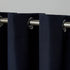 Exclusive Home Indoor/Outdoor Solid Cabana Grommet Top Curtain Panel, Navy, 54x96, 2 Piece