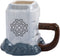 Vandor 26401 Marvel Thor Mjolnir Ceramic Sculpted Mug, 1 Count (Pack of 1)