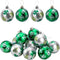 Iceyyyy 12 PCS St Patrick Ball Ornament - St. Patrick's Shamrock Clover Hanging Ball Baubles Ornament for Christmas St. Patrick's Tree Party Decoration (B)