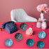 2.4 Inch Small Decorative Orbs Set of 6 Glass Mosaic Sphere Balls Centerpiece Glass Globe for Bowls, Vases and Dining Table Centerpieces Decor (A)