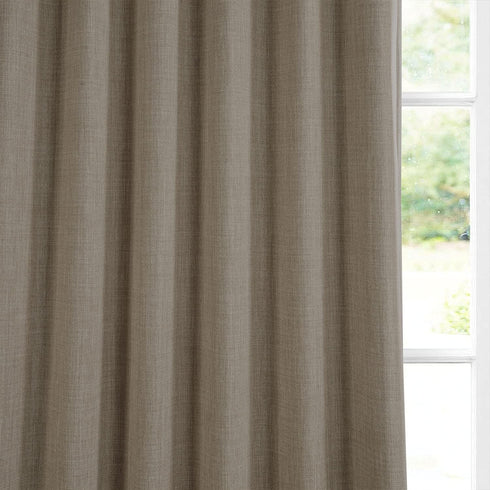 HPD Half Price Drapes Room Darkening Curtains 108 Inches Long (1 Panel), BOCH-LN18538-108, Nomad Tan