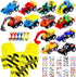 46 Pieces Construction Birthday Party Supplies 12 Construction Party Bags 12 Mini Dump Trucks 12 Truck Stamper 10 Stick-on Easter Tattoos Party Souvenirs for Boys Girls Give Away Classroom Reward