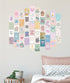 Artivo Danish Pastel Wall Collage Kit for Aesthetic Pictures, Danish Pastel Room Decor, Teen Wall Decor, Girls Room Decor, Pastel Aesthetic Collage Kit