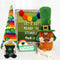 St. Patrick's Day Gnome Irish Leprechaun Tomte for March Saint Paddy's Day Gift Rainbow Nisse Handmade Scandinavian Folklore Shamrock Elf Dwarf Home Household Kitchen Tiered Tray Decorations Set of 2