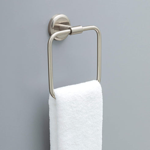 Delta Faucet Westdale Towel Ring, SpotShield Brushed Nickel , Bathroom Accessories, WSD46-BN