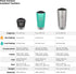 Klean Kanteen Double Wall Vacuum Insulated Stainless Steel Tumbler Cup with Tumbler Lid