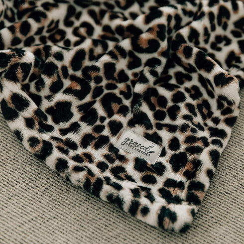 Graced Soft Luxuries Throw Blanket Fleece Minky Microfiber Soft Throw (Leopard, Throw 50" x 60")