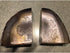 AMOYSTONE 1 Pair Natural Agate Book Ends Crystal Stone Cutting Polished Bookends Holder for Books Small 2-3 LBS