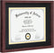 CORE ART 11x14 Diploma Frame Display Certificates 8.5 x 11 with Mat or 11 x 14 without Mat, College Degree Frame with Real Glass, Wall and Tabletop Display(Brown)